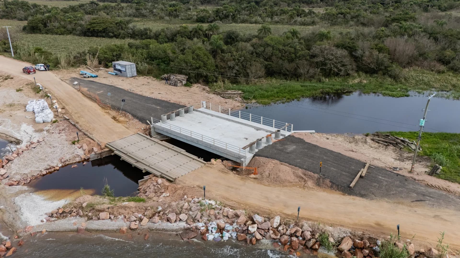 Ponte de concreto da Z3 será liberada em uma pista